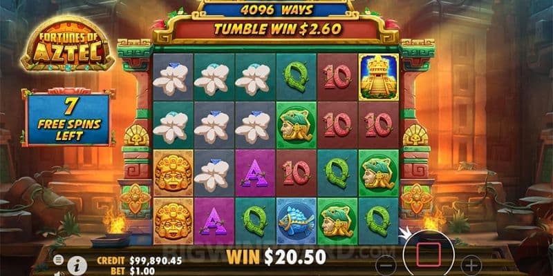 Quy tắc quay hũ Aztec cơ bản