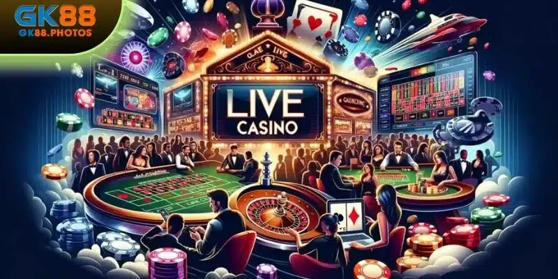 Sảnh casino GK88 mang đến nhiều lựa chọn cho hội viên tham gia